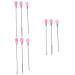 6 sets 6-ply brushes for nail polish stirring sticks for nails UV gel mixing sticks Color mixing spatula salon nail art tool Pigment stirring nail design tip reusable 10.3*1cmx3PCs as shown x 3 pieces