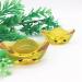 Natural Crystal Rough 1pc Cute Yellow Glass Glazed Carved Hedgehog Stone Gemstone Home Decorative Stones and Crystals