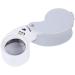 Magnifying Sliver 40X Potable Handheld Reading Magnifying Lenses Glass Lupa Jeweler Loupe Illuminated Magnifier with LED Light Lamp Good Times - Buy Online on GoSupps.com