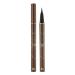 BADALO Extremely fine waterproof eyeliner. Ultra-fine long-lasting smudge-proof pink eyeliner pen for female beginners (size: 2 Dark Brown)