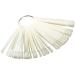 Mofun 50-Pieces Nail Swatches Sticks in White Professional Nail Colour Fan Display Sticks Nail Samples Sticks with Metal Buckle Detachable Practice Nails Sticks for Beginner Nail Display for Salon Natural Color - Buy Online on GoSupps.com