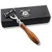 Haryali London Men's Razor Pure Roose Wood Handle Perfect Shaving Razor For All Kinds Comes in 3 Different Head Like 5 Edge Triple Edge & De Safety Head All Comes in Designer Box Gifts For Men Mach 3