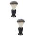 Fomiyes 2st Kamm mustache brush men beard care hairbrush for men beards for men Dachsbr sbr sten-Kit Bartbrush and men's gift cleaning brush man wooden modeling 10.5x3.3cmx2pcs different colors x 2 pieces