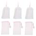 Baluue 6pcs Bubble Net Foam Face Bag Exfoliating Bath Bag Sponge Soap Face Soap Pe