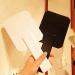 Handheld Cosmetic Mirror Barbers Beauty Hair Hairdressers Professional Barbers Mirror Black - Buy Online on GoSupps.com