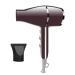 Hairdryer Ionic Hair Dryer Professional Hair Dryer 2000W 6Types Powerful Constant Temperature Hair Dryer with Powerful DC Motor Cool Button for Heathly Looking Hair for Travel and Home Use Brown