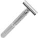 Minkissy Men's Safety Razor - Premium Steel Double Edge Razor with Structured Design & Solid Wood Handle for Safe Smooth Shaving - Buy Online on GoSupps.com