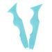 Vaguelly Eyeliner Silicone Plate 2pcs Multi-Function Eyeliner Stencil Eyelash Makeup Tool Silicone Mascara Applicator Silicone Eyeliner Aid Eyeliner Stencils
