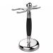 Razor holder Practical razor brush stand fashionable razor ranges for men pure brush holder razor holder with chrome -plated steel handle 9.5x15.5cm silver