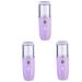NOLITOY 3 Pcs Hydrating Instrument Face Steamer Mini Portable Humidifier Hydrating Mister The Face 10X3.5X3.5cmx3pcs