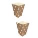 ABOOFAN 24 Pcs Popcorn Paper Boxes Popcorn Boxes Popcorn Favor Boxes Gift Box Sector 1 count (Pack of 1) As Shownx2pcs