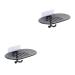 Amosfun 2pcs Box Bathroom Storage Holder Soap Rack Venetian Plaster Tools Straw Glasses Easter Island Silicone Mold Soap Holder Bathroom Storage Rack Suction Wall Soap Box
