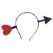 Funny Red Love Heart For Arrow Boppers Headband Valentines Day Elastic Hair Hoop Hair Accessories For Holiday Festival Photo Props Heart Arrow Boppers Headband