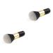 FRCOLOR 2pcs Foundation Makeup Brushes - Flat & Medium Black - Perfect for Flawless Application - Buy Online on GoSupps.com