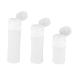 Beaupretty Travel Cosmetics Bottle Silicone Empty Bottle Cosmetics Sub Bottle Cosmetics Storage Bottle Empty Bottle Sub Simple white White Simple Sub Bottle 3.6*3.5*13.2cm+3.6*3.5*11.2cm+3.6*3.5*8.2cm White