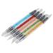 Frcolor Silicone Nail Art Brush Set - 5 Pack Gel Carving Pens with Rhinestone Handle | Perfect for Acrylic Nail Design - Buy Online on GoSupps.com