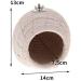Tbkoly Rope Weave Bird Breeding Nest Bed House Toy for Budgie Parakeet Parrot Cage Perch Hatching Nesting Box beige - Buy Online on GoSupps.com