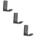 Cabilock Clothes Rack 3pcs Hangers Heavy Duty Towel Hooks Bathroom Accessories Coat Hanger Office Wall-Mounted Bathrobe Clothes Hanger mediumx3pcs Blackx3pcs