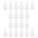 HOMSFOU Lot de 20 Flacons Vides pour Gel Vernis Ongles 10 Ml Transparents Pinceau Int gr Bouteilles tanches Rechargeables pour Rangement et M lange Semi-permanent Usage