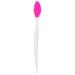 Silicone-nose cleaner silicone-nose cleaning brush comfortable streamlined handle simple handle for home for beauty salon for women (rose red)