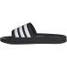 adidas Unisex Shower Slide Sandal 10 - Core Black/White/Black | Lightweight & Comfortable - Buy Online on GoSupps.com
