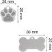 Personalized Dzsomt Dog Stark - 20 Aluminum Dog Bones for Small & Medium Dogs & Cats | Custom Pet Tags - Buy Online on GoSupps.com