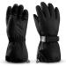 ThxToms Kids Winter Gloves, Waterproof Ski Snow Gloves for Boys and Girls, Winter Warm Gloves for Cold Weather Outdoor Play Black Large(Fits: 11-14 years old)