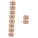 Didiseaon 10 Pcs Eye Practice Skin Eyeshadow Silicone Makeup Skin Professional Makeup Skin Major Props 6.5x4.9cm x5pcs As Shownx5pcs