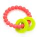 Chewbeads Mulberry Teether - 100% Silicone Teething Ring for Infants  Babies & Toddlers - Textured Baby Silicone Teether - Ages 6 Months+ - Punchy Pink