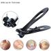 BYCUFF Nail Clipper Set Thick Toenail & Fingernail Cutter with Wide Jaw Opening Stainless Steel Nail File Ingrown Manicure Pedicure Kit for Men & Women Black - Buy Online on GoSupps.com
