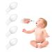 Uraqt nasal douche replacement head 4 PC attachments white nasal rinsing salt silicone tip nose washing can for nasal cleaning and nose rinsing nasal dash for adults baby and children (olive type 1 hole) white olive type