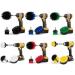 3-Piece Cleaning Brush ower Crevice Brush Kit Great for Car Carpet Floor Bathroom Toilet Kitchen Ceramic Surface. Green Blue White Black Yellow Grey Red. (Grey) - Buy Online on GoSupps.com