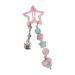 xbiez Y2K Beads Pendant Star Shape Hair Clip Summer Hair Clip for Woman Girls Taking Photo Bangs Hair Barrettes Anti-slip Pink