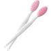 Silicone Lip Brush Double Sided Nose Scrubber Soft Manual Blackhead Cleaner 2PCS Lip Brush - Buy Online on GoSupps.com