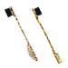 Beaupretty 2st eyebrow brush Magic booth B rste Duo brush Definition brush Eye-foundation brush make-up gadgets eye powder brush flatter brush brushes