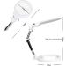 Desktop Magnifying Glass 2X 6X Led Foldable Magnifier Lamp Reading Glass Loupe for Reading Repair Hobbies White A Magnifying Glasses to Pursue Happiness - Buy Online on GoSupps.com