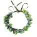 Elegant Green Leaf Eucalyptus Flower Wreath - Women's Hair Band & Headdress for Weddings & Parties - Buy Online on GoSupps.com