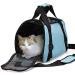 ZaneSun Soft-Sided Cat Carrier for Travel - Airline Approved Portable Pet Bag in Small Blue - Buy Online on GoSupps.com
