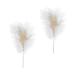 NAMOARLY 2 Pcs Insert Pearl Trim Pearl Decor Beige Decor Ostrich Trim Baking Diy Decor Dessert Inserting Decor Inserting Baking Topper Baking Toppers Insert Card Cake White White 12X5.5CM