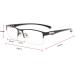 Xuan Self-Tinting Progressive Multifocal Reading Glasses with Blue Light Filter - Half Frame Reflective Sunglasses +1.5 - Buy Online on GoSupps.com