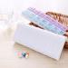 Buy E-Crazy Twice-a-Day Pill Organizer - Weekly Planner with Detachable Compartments | AM PM Pill Box in Purple & Blue | International Shipping Available - Buy Online on GoSupps.com