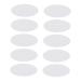 EXCEART 10pcs Nail Polish Palette Manicure Display Tools Paint Color Dish Nail Color Palette Cosmetic Palettes Nail Tip Holder Circle Tray Manicure Pallet White Glue Board Mix White 9.5X9.5X0.1CM