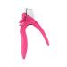 Acrylic Nail Clipper U Shaped False Nail Tip Cutter Stainless Steel Trimmer Scissors Rosy Nail Clippers Nail Care
