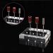 Acrylic Nail Drill Bit Holder Stand Case - 6 Holes Display Organizer for Manicure Tools - Clear | Home & Salon Use - Buy Online on GoSupps.com