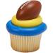 FOOTBALL Cupcake Toppers and Liners - Football Cupcake Rings with Coordinating Green Foil Baking Cups - Enough for 60 Cupcakes / The Whole Team! - Buy Online on GoSupps.com