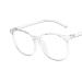 GXFCAI Transparent glasses frame vintage computer glasses anti blue light glasses S clear blocking optical glasses round