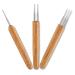 Dreadlock Crochet Hooks Set with Bamboo Handle - 0.75mm Hooks (1, 2, 3) for Hair Weaving - Dreadlock Tool Set - Buy Online on GoSupps.com