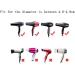 Black Portable 5PCS Hair Dryer Nozzle Replacement Set - Hairdressing Styling Tool for Home & Salon - Buy Online on GoSupps.com