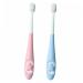 Anneome 2pcs Toothbrush Baby Care Brush Infant Tooth Cleaner Brush For Teeth Tooth Cleaning Brush PP Detergent Toddler