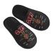 Society Gifts Non-Slip Closed Toe Washable Slippers for Hotel,Guest,Travel,Bride,Women and Men Sorority Gifts Medium Black